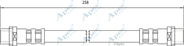 APEC BRAKING Тормозной шланг HOS4042